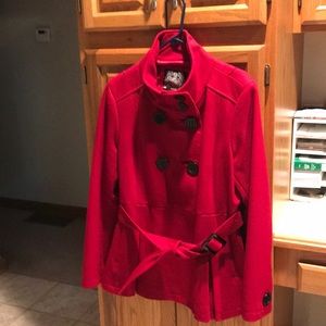 Red ESPIRIT coat - barely worn